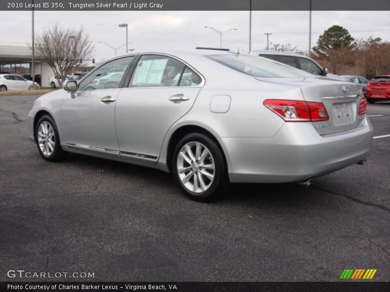 Tungsten Silver Pearl / Light Gray 2010 Lexus ES 350