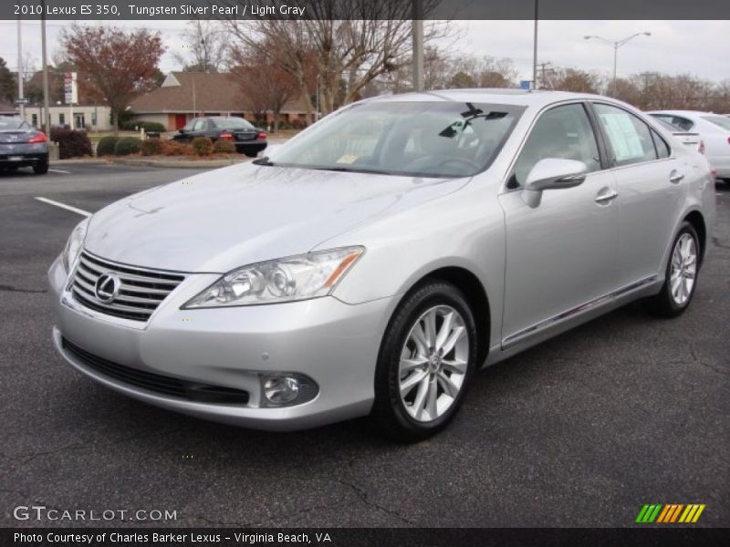 Tungsten Silver Pearl / Light Gray 2010 Lexus ES 350