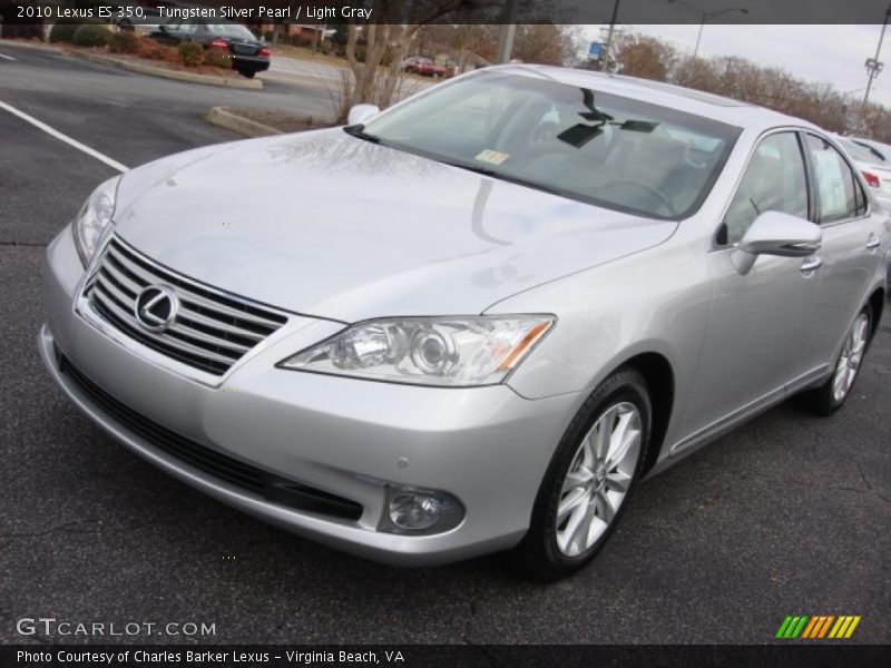 Tungsten Silver Pearl / Light Gray 2010 Lexus ES 350