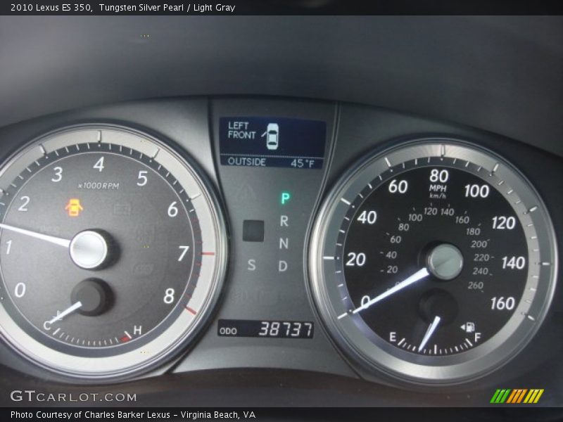 Tungsten Silver Pearl / Light Gray 2010 Lexus ES 350