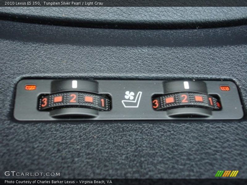 Tungsten Silver Pearl / Light Gray 2010 Lexus ES 350