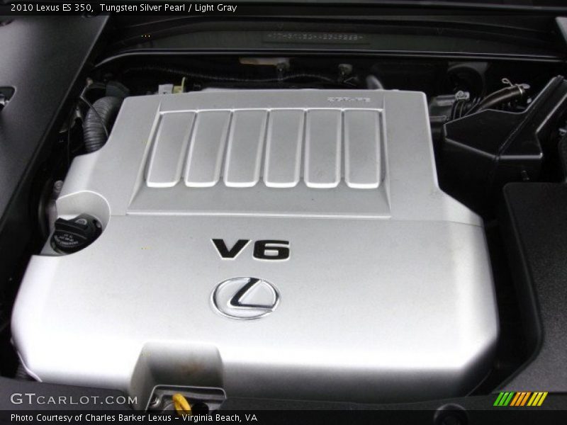 Tungsten Silver Pearl / Light Gray 2010 Lexus ES 350