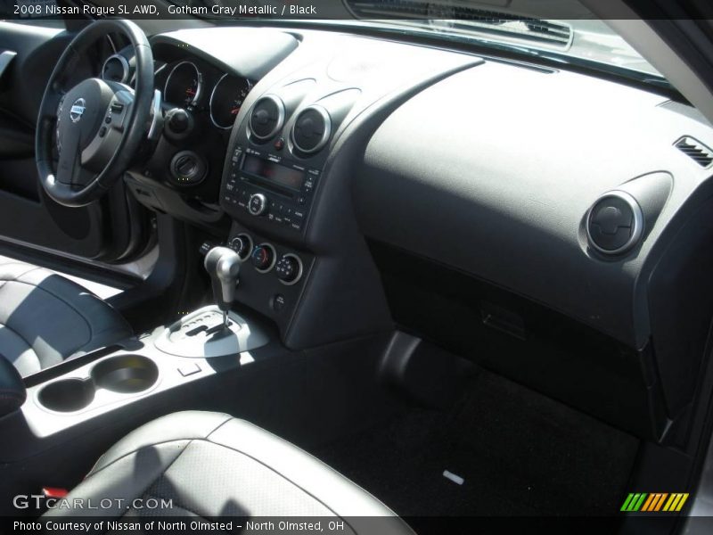 Gotham Gray Metallic / Black 2008 Nissan Rogue SL AWD