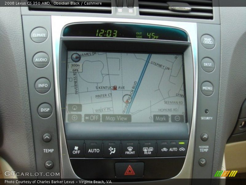 Obsidian Black / Cashmere 2008 Lexus GS 350 AWD