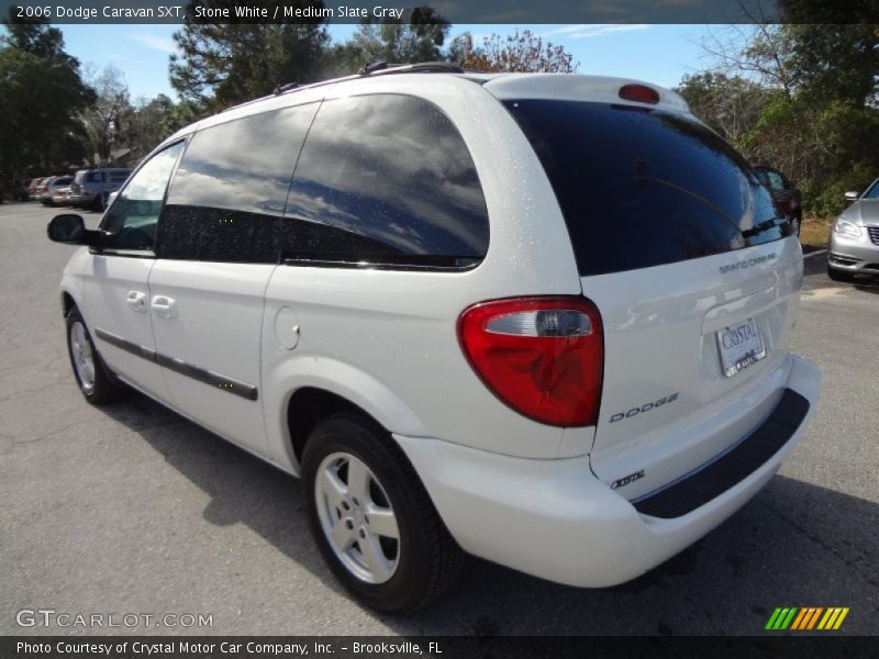 Stone White / Medium Slate Gray 2006 Dodge Caravan SXT