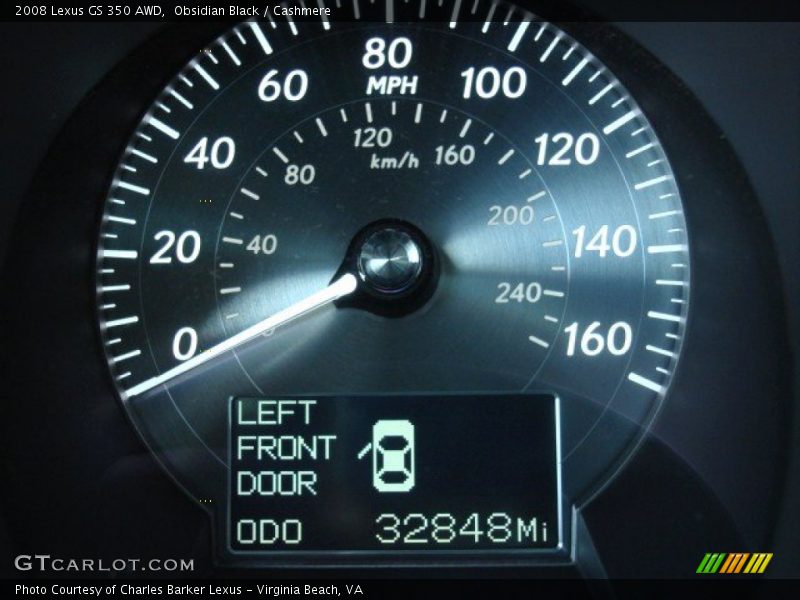 Obsidian Black / Cashmere 2008 Lexus GS 350 AWD