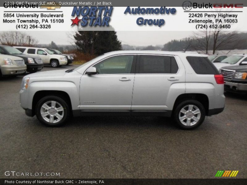 Quicksilver Metallic / Jet Black 2013 GMC Terrain SLE AWD