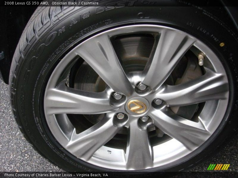 Obsidian Black / Cashmere 2008 Lexus GS 350 AWD