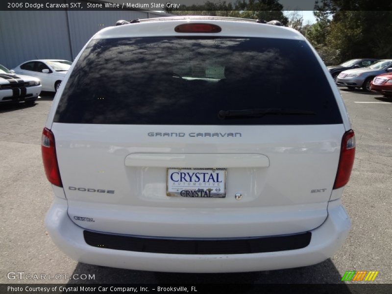 Stone White / Medium Slate Gray 2006 Dodge Caravan SXT