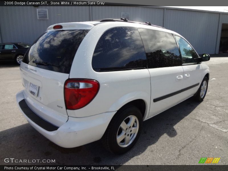 Stone White / Medium Slate Gray 2006 Dodge Caravan SXT