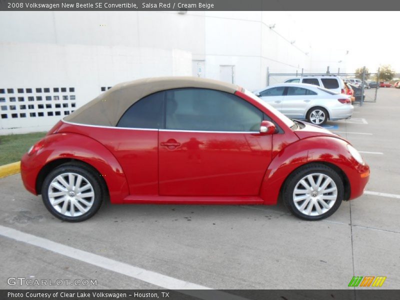 Salsa Red / Cream Beige 2008 Volkswagen New Beetle SE Convertible