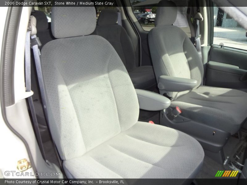 Stone White / Medium Slate Gray 2006 Dodge Caravan SXT
