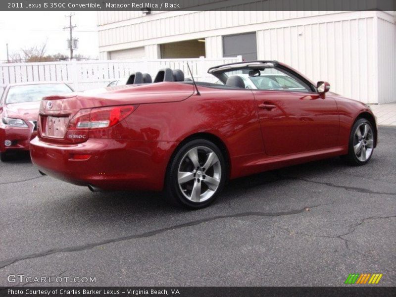 Matador Red Mica / Black 2011 Lexus IS 350C Convertible