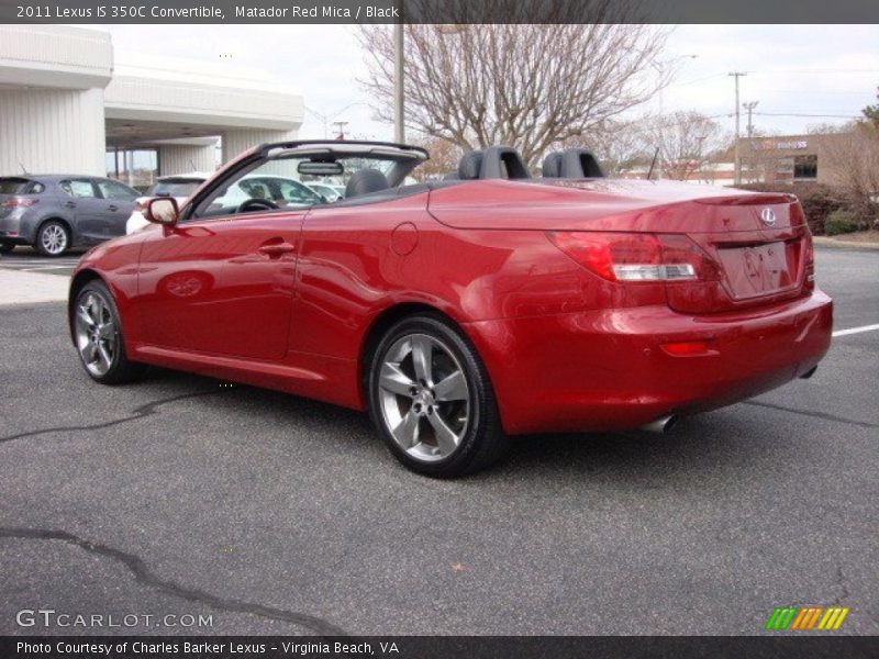 Matador Red Mica / Black 2011 Lexus IS 350C Convertible
