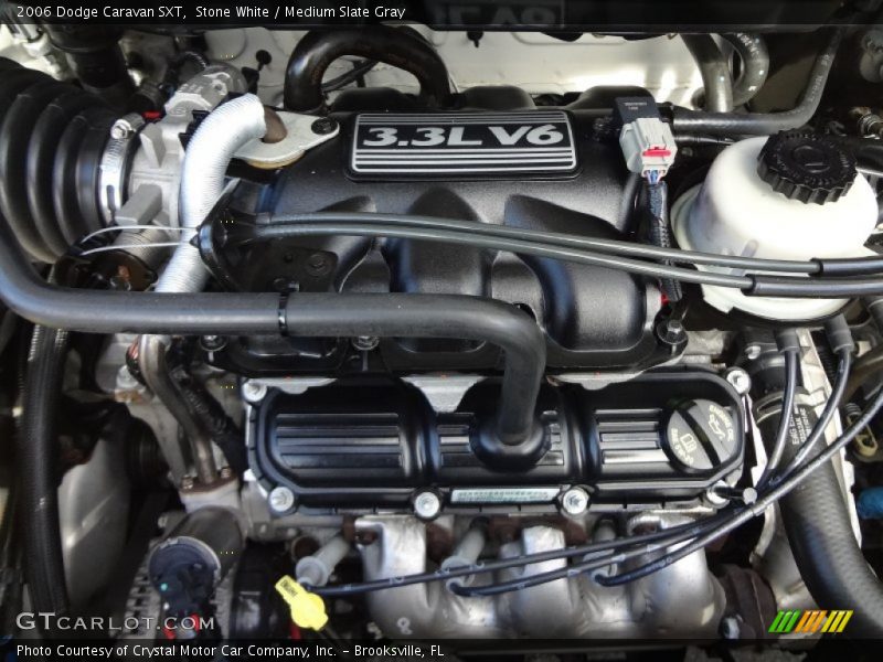 Stone White / Medium Slate Gray 2006 Dodge Caravan SXT