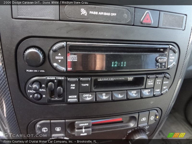Stone White / Medium Slate Gray 2006 Dodge Caravan SXT