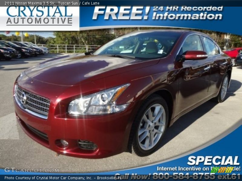Tuscan Sun / Cafe Latte 2011 Nissan Maxima 3.5 SV