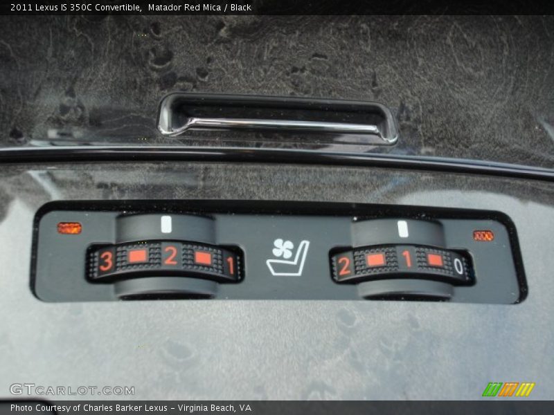 Matador Red Mica / Black 2011 Lexus IS 350C Convertible