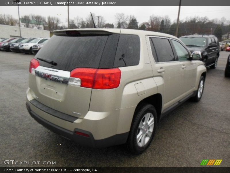 Champagne Silver Metallic / Jet Black 2013 GMC Terrain SLE AWD