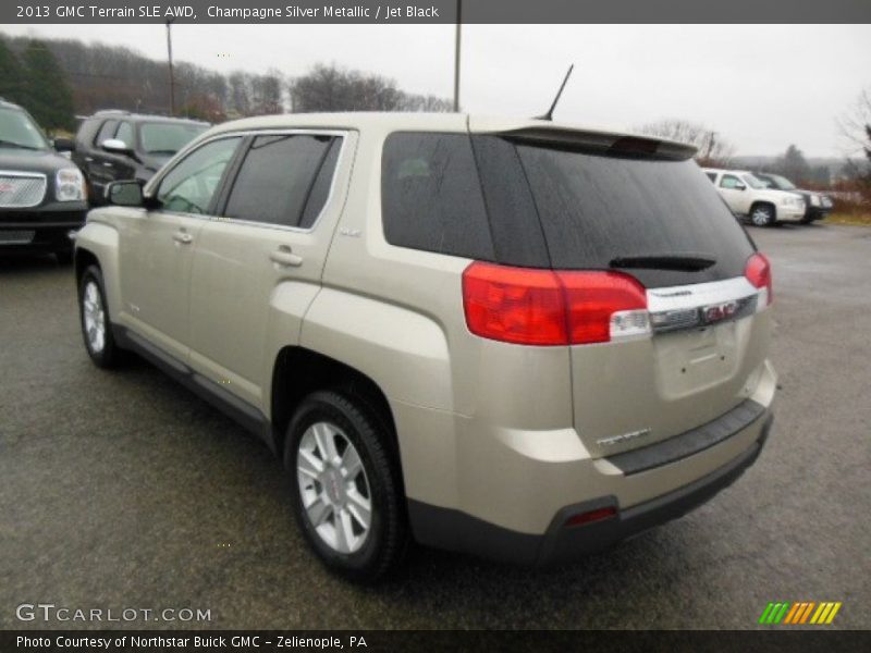 Champagne Silver Metallic / Jet Black 2013 GMC Terrain SLE AWD