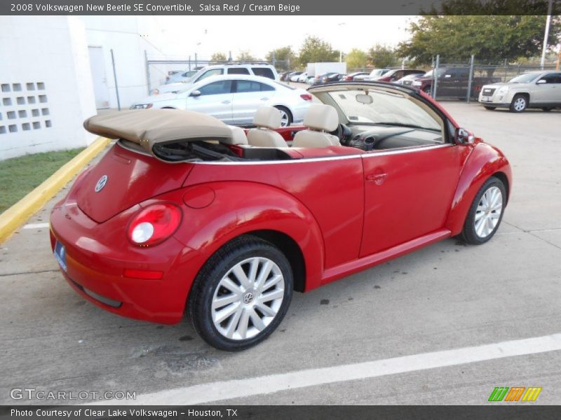Salsa Red / Cream Beige 2008 Volkswagen New Beetle SE Convertible