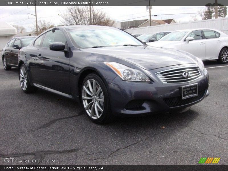 Blue Slate Metallic / Graphite 2008 Infiniti G 37 S Sport Coupe