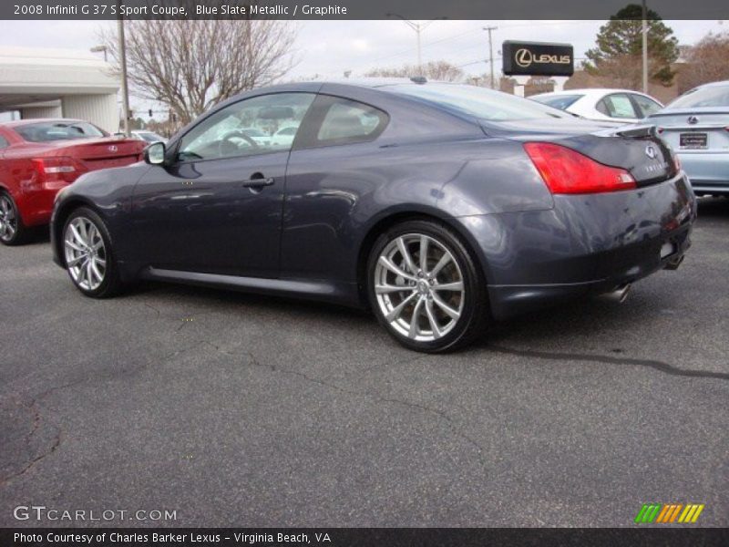 Blue Slate Metallic / Graphite 2008 Infiniti G 37 S Sport Coupe
