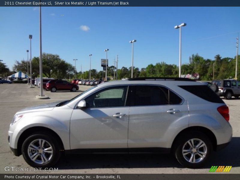 Silver Ice Metallic / Light Titanium/Jet Black 2011 Chevrolet Equinox LS