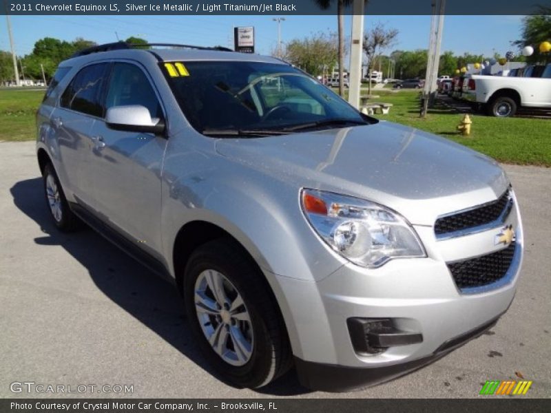Silver Ice Metallic / Light Titanium/Jet Black 2011 Chevrolet Equinox LS