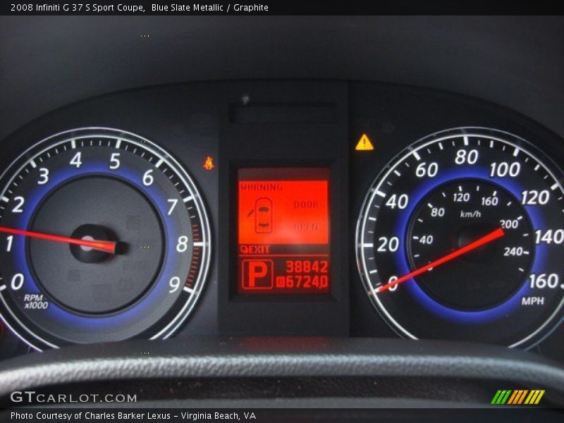 2008 G 37 S Sport Coupe 37 S Sport Coupe Gauges