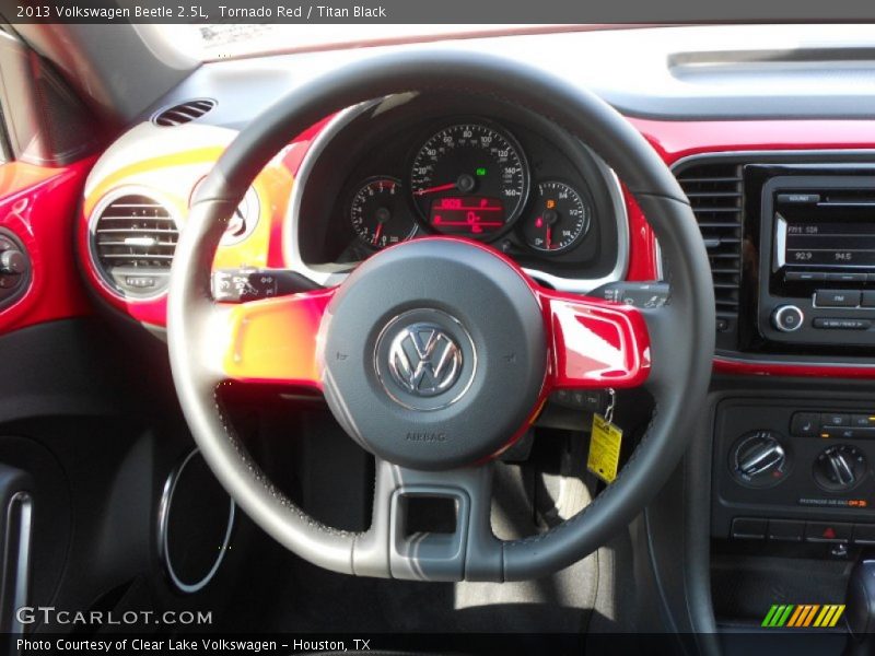Tornado Red / Titan Black 2013 Volkswagen Beetle 2.5L