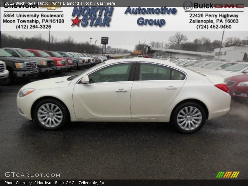 White Diamond Tricoat / Cashmere 2013 Buick Regal Turbo