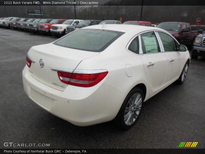 White Diamond Tricoat / Choccachino 2013 Buick Verano FWD