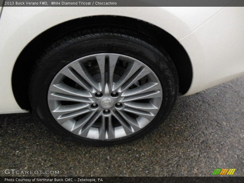 White Diamond Tricoat / Choccachino 2013 Buick Verano FWD