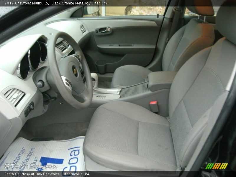 Black Granite Metallic / Titanium 2012 Chevrolet Malibu LS