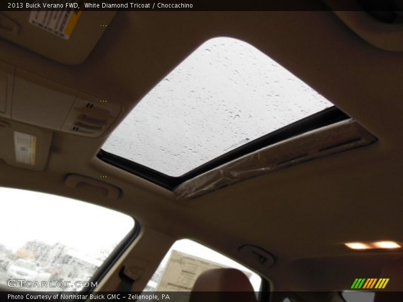 White Diamond Tricoat / Choccachino 2013 Buick Verano FWD