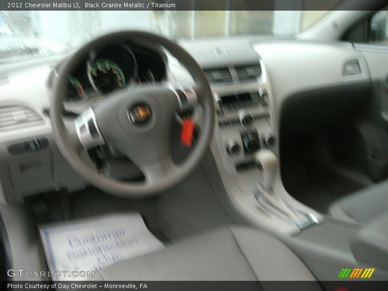 Black Granite Metallic / Titanium 2012 Chevrolet Malibu LS