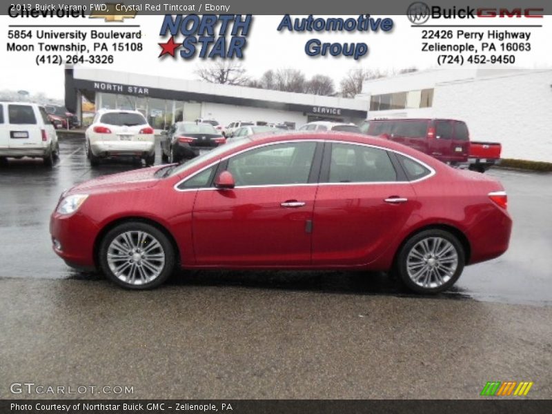 Crystal Red Tintcoat / Ebony 2013 Buick Verano FWD