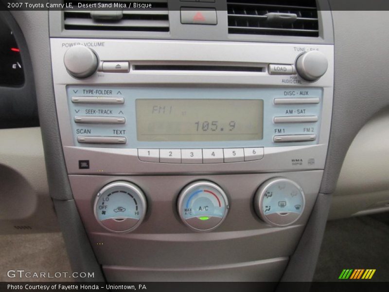 Desert Sand Mica / Bisque 2007 Toyota Camry LE