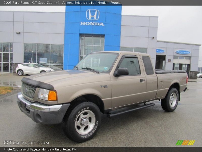 Arizona Beige Metallic / Medium Pebble 2003 Ford Ranger XLT SuperCab 4x4