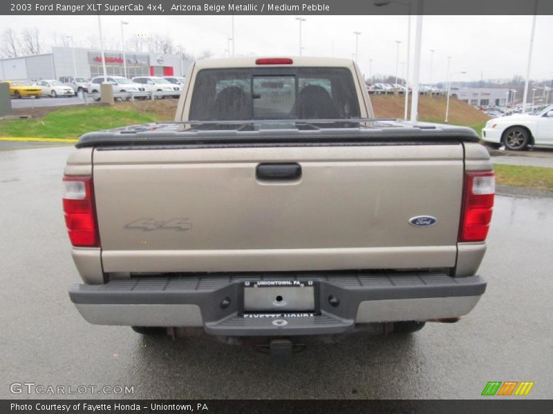 Arizona Beige Metallic / Medium Pebble 2003 Ford Ranger XLT SuperCab 4x4