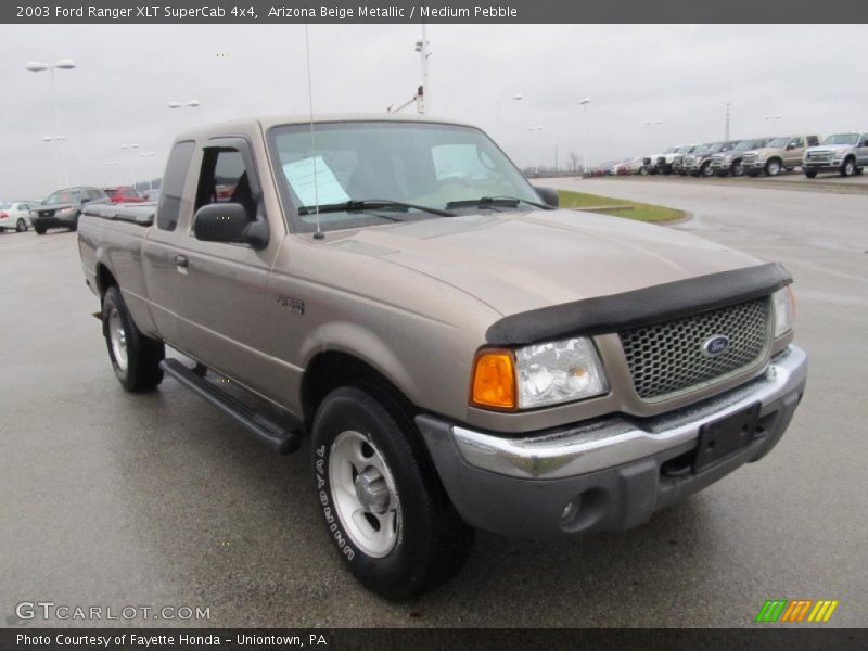 Arizona Beige Metallic / Medium Pebble 2003 Ford Ranger XLT SuperCab 4x4