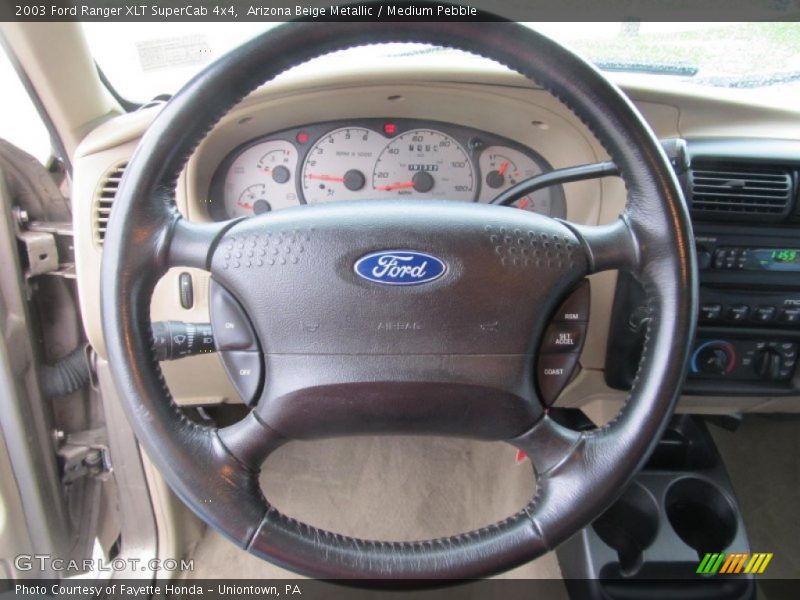 Arizona Beige Metallic / Medium Pebble 2003 Ford Ranger XLT SuperCab 4x4