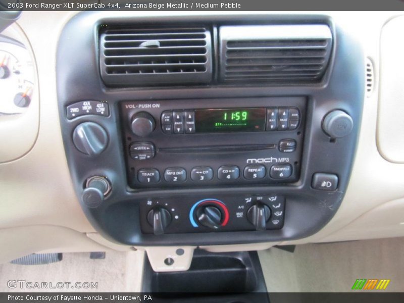 Arizona Beige Metallic / Medium Pebble 2003 Ford Ranger XLT SuperCab 4x4