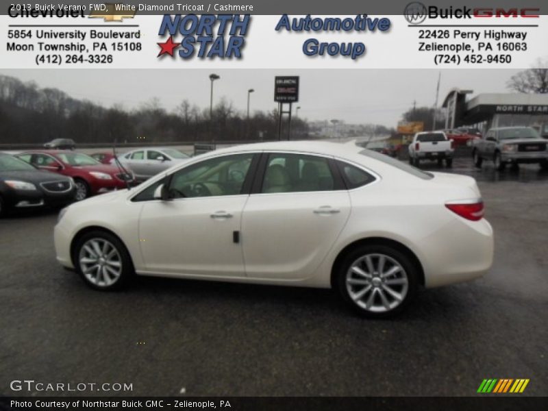 White Diamond Tricoat / Cashmere 2013 Buick Verano FWD