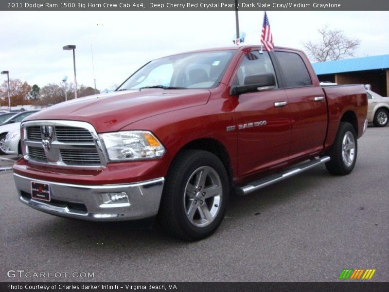 Deep Cherry Red Crystal Pearl / Dark Slate Gray/Medium Graystone 2011 Dodge Ram 1500 Big Horn Crew Cab 4x4