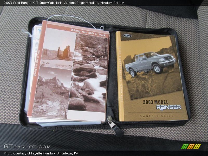 Arizona Beige Metallic / Medium Pebble 2003 Ford Ranger XLT SuperCab 4x4