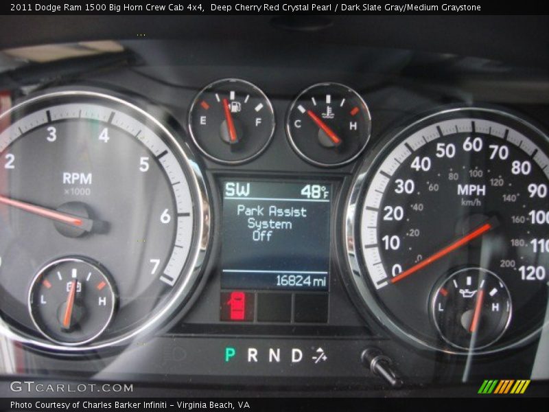 Deep Cherry Red Crystal Pearl / Dark Slate Gray/Medium Graystone 2011 Dodge Ram 1500 Big Horn Crew Cab 4x4
