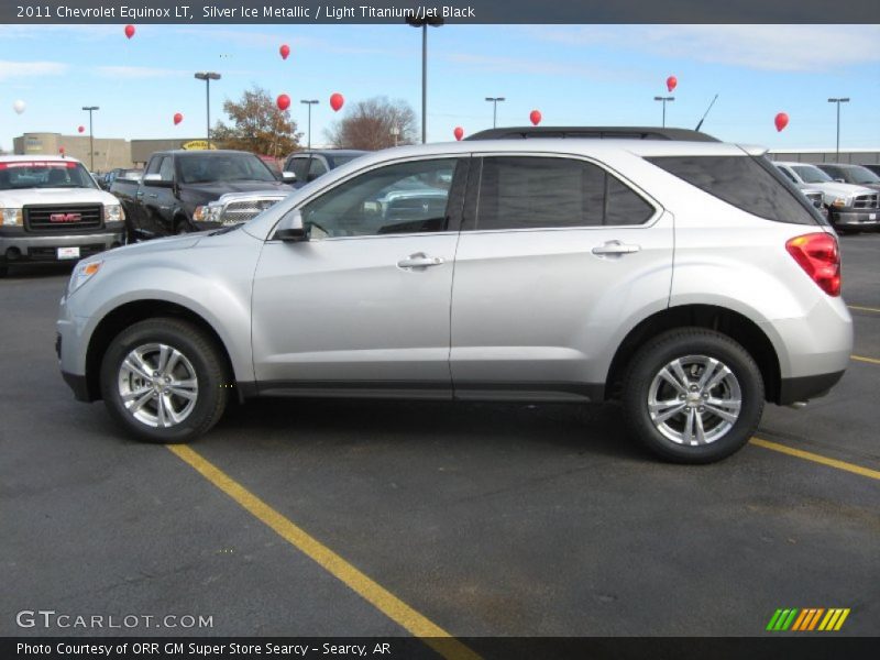 Silver Ice Metallic / Light Titanium/Jet Black 2011 Chevrolet Equinox LT