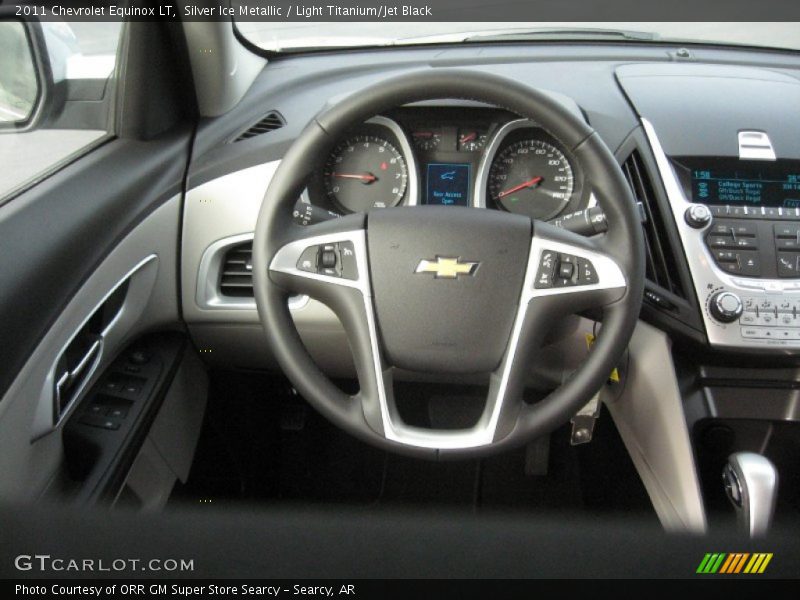 Silver Ice Metallic / Light Titanium/Jet Black 2011 Chevrolet Equinox LT